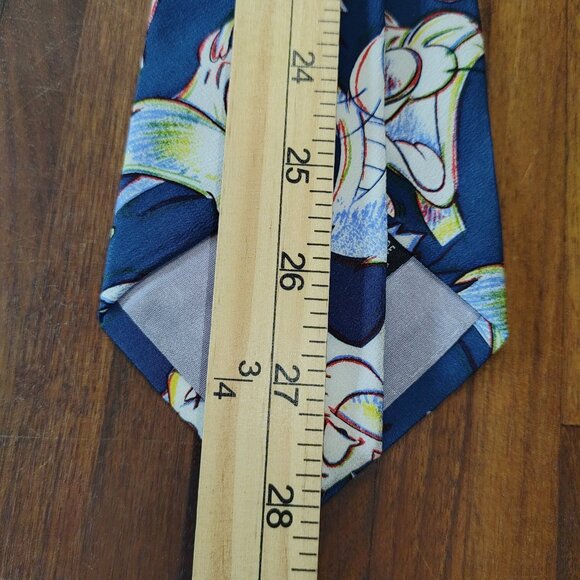 Looney Tunes Vintage 100% Silk Tie Sylvester & Tweetie Hand Made By Balancine - Picture 7 of 8